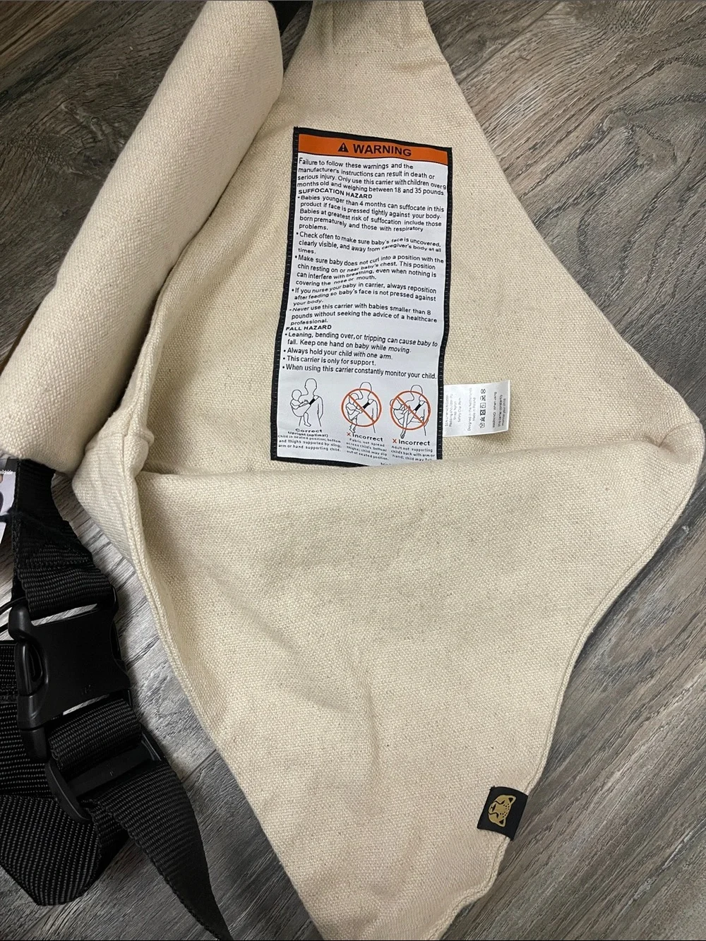 NWT Wildride Sand Linen Toddler Carrier